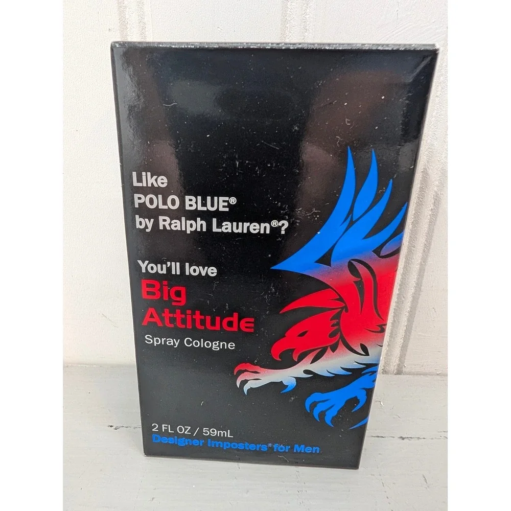 Designer Imposters Big Attitude Men's Spray Cologne 2oz Polo Blue Impression New